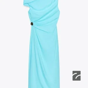 پیراهن نامتقارن با جزئیات آستین دار - برند زارا (زنانه)