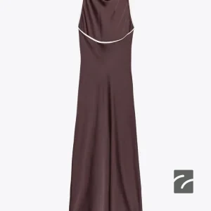 پیراهن یقه هالتر با پشت باز و نوار تر از برند زارا (زنانه)