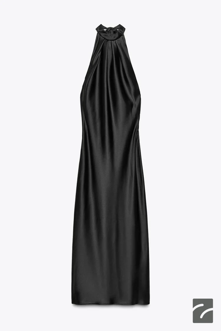 پیراهن یقهدار با آستین و جزئیات باز از برند زارا (زنانه)