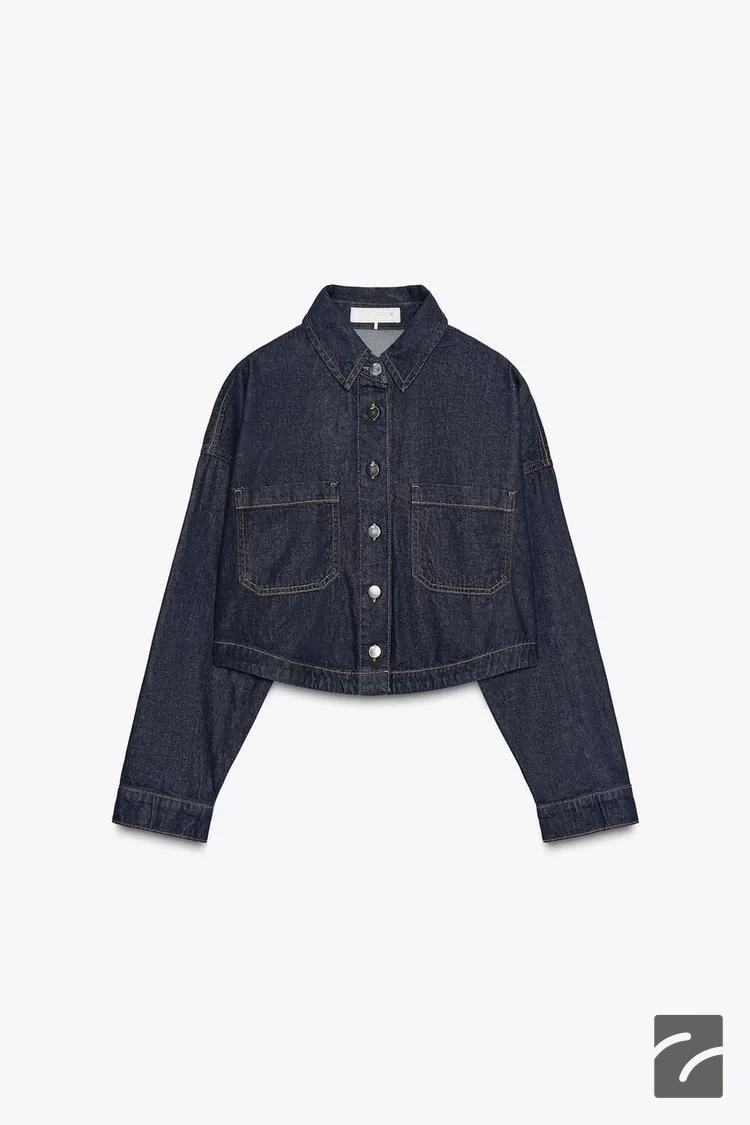 پیراهن یقهدار آستین بلند با جیب از برند زارا (زنانه)