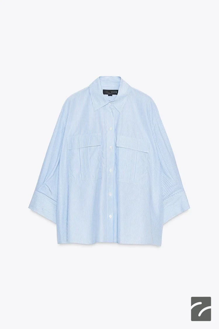 پیراهن زنانه یقه کروات با جیب از برند زارا (زنانه)