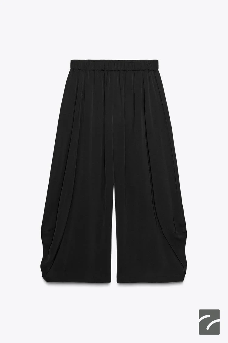 شلوار زنانه ویسکوز با کمر قابل تنظیم از برند زارا (زنانه)