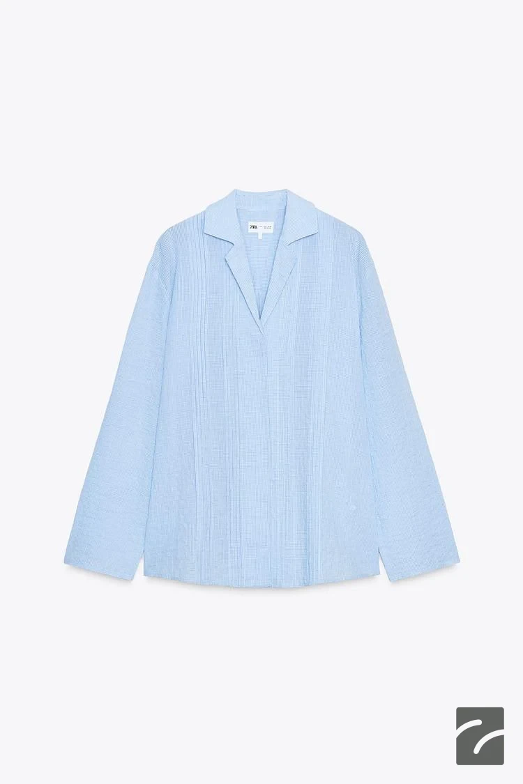 شومیز یقهدار آستینبلند زنانه از برند زارا (زنانه)