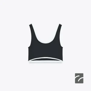 تاپ کراپ یقه دوچرخه‌ای با بند از برند زارا (زنانه)