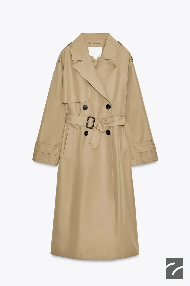 ترنچکت کلاپا با جیب و کمربند از برند زارا (زنانه)