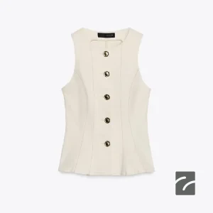 یقه دوچرخه‌ای کلوش بدون آستین از برند زارا (زنانه)