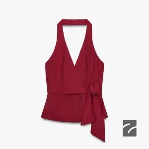 یقه هالتر و v با پشت باز زنانه از برند زارا (زنانه)