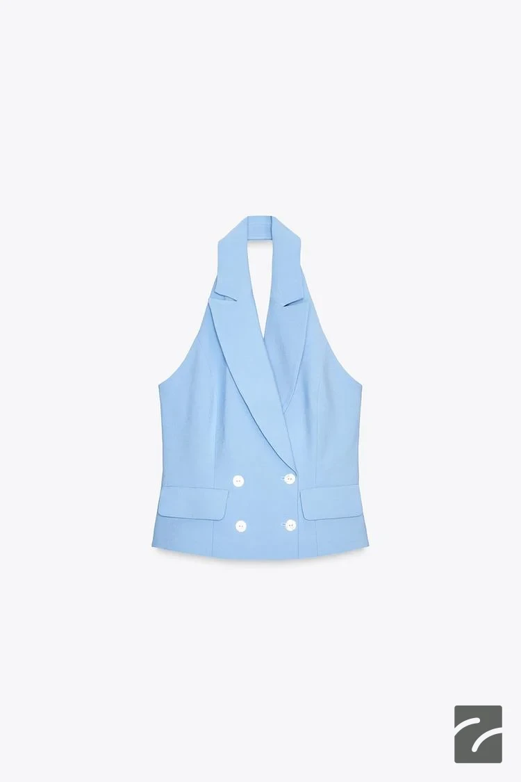 یقه هالتر یقهدار با جیب جلو از برند زارا (زنانه)