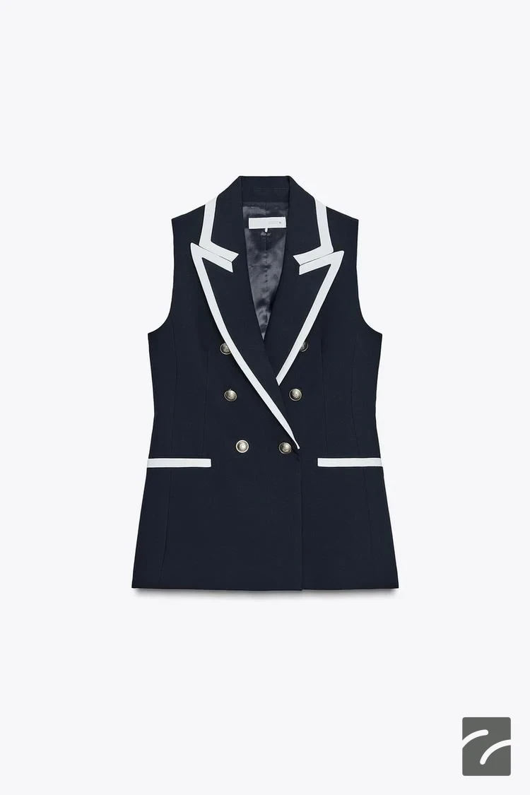 یقهدار بدون آستین با جیب جلو از برند زارا (زنانه)