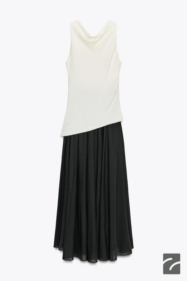 ZW COLLECTION KOMBİ HALTER YAKA ELBİSE - از برند زارا (زنانه)