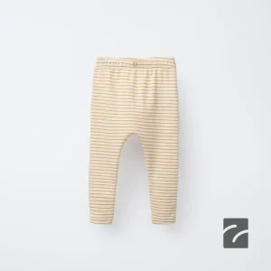 تایت راه‌راه با کمر الاستیک و دکمه از برند زارا (بچه گانه)