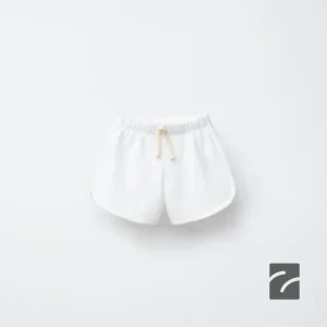شلوارک برمودا پنبه‌ای با کمر الاستیک از برند زارا
