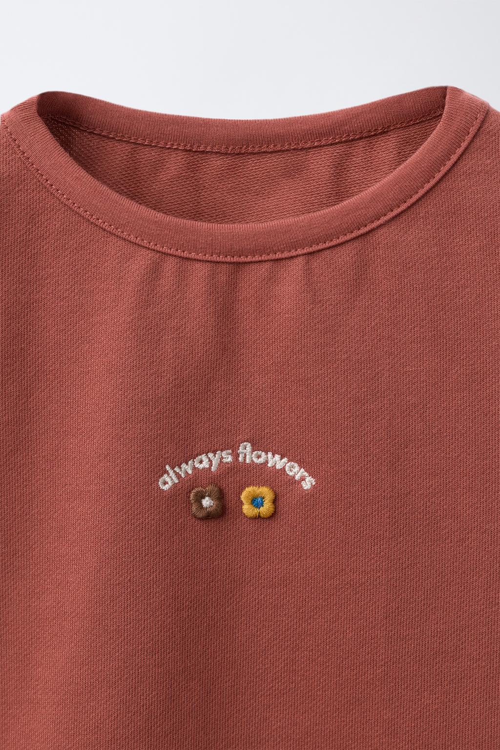 تیشرت گلدوزی شده - از برند زارا