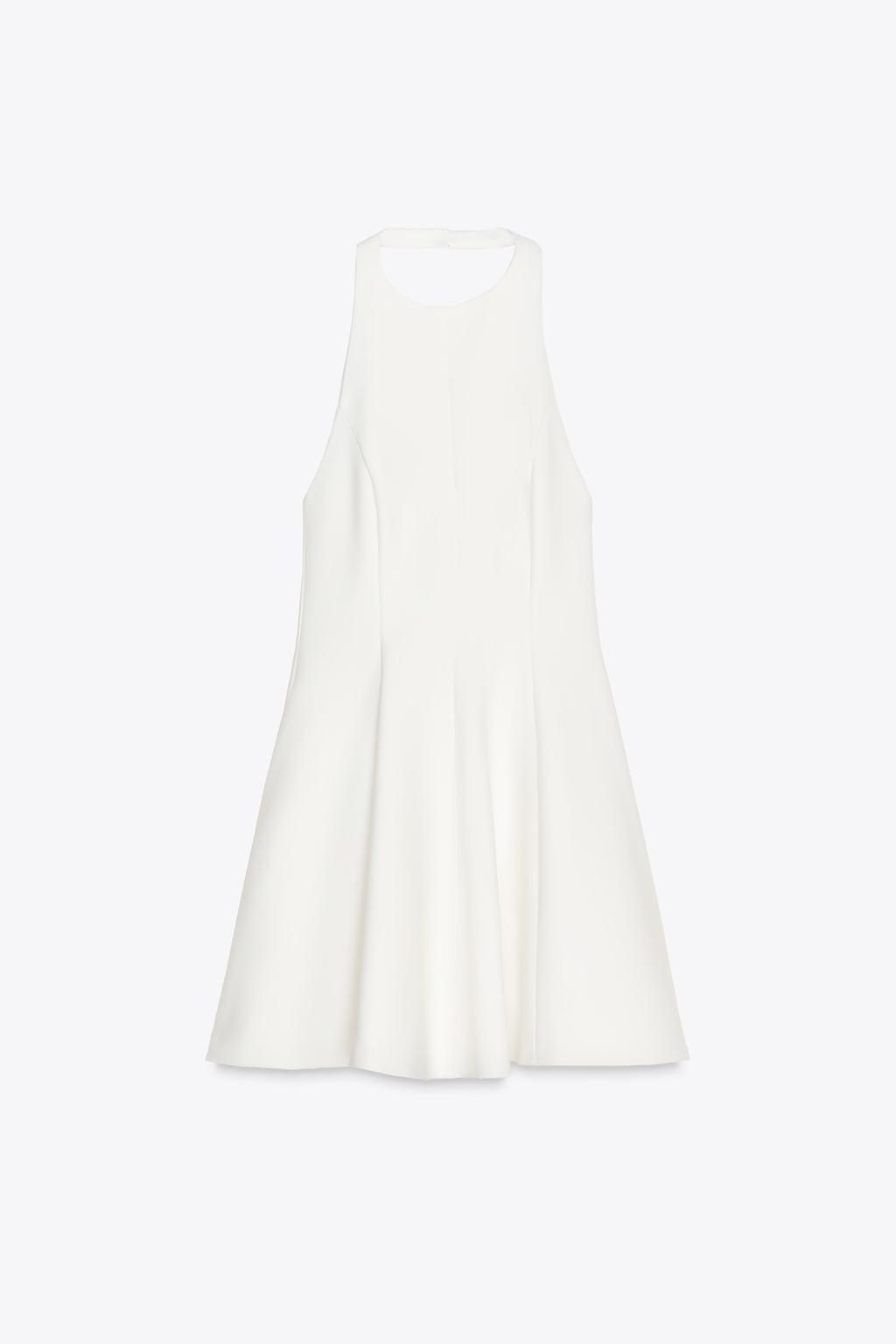 پیراهن کوتاه یقه دکمهدار با زیپ از برند زارا (زنانه)