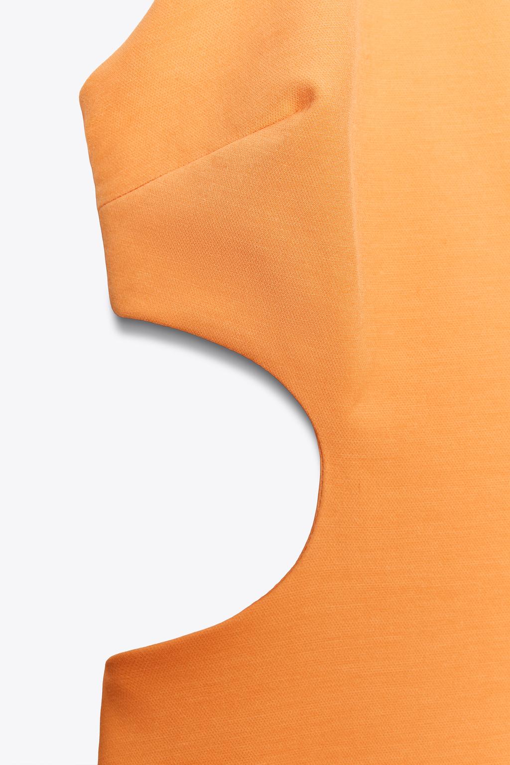 لباس کوتاه یقه هالتر با آستر از برند زارا (زنانه)