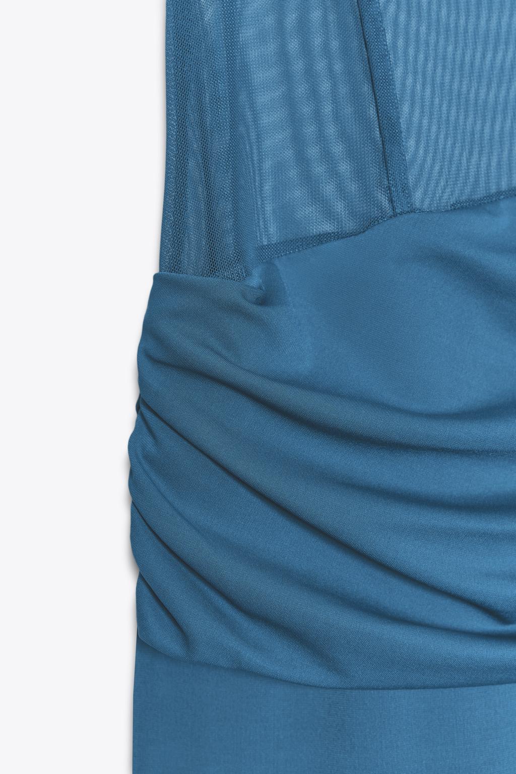 پیراهن بلند یقه صاف با بند نازک از برند زارا (زنانه)