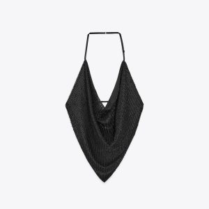 بلوز یقه چین‌دار با آویز مروارید از برند زارا (زنانه)