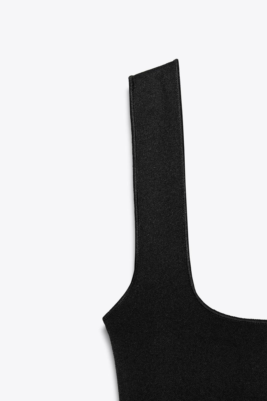 پیراهن میدی یقه مربعی با آستین ضخیم از برند زارا (زنانه)