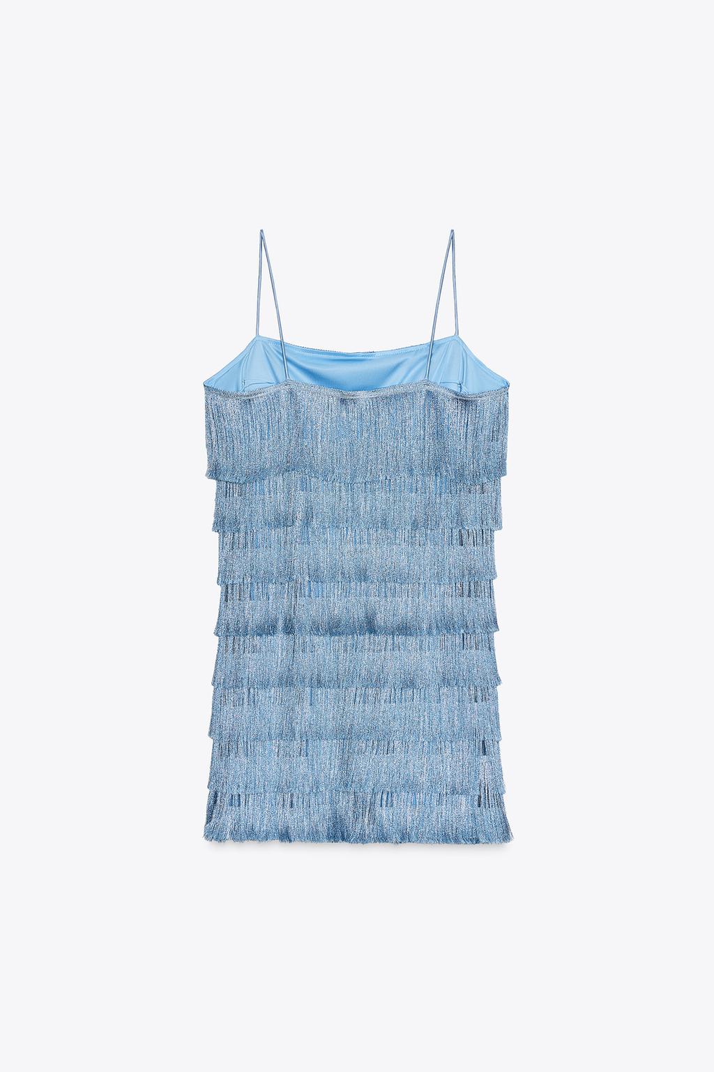 پیراهن یقه صاف با بندهای نازک از برند زارا (زنانه)